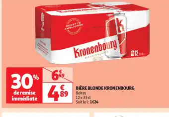 Auchan BIÈRE BLONDE KRONENBOURG offre