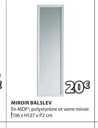 JYSK MIROIR BALSLEV offre