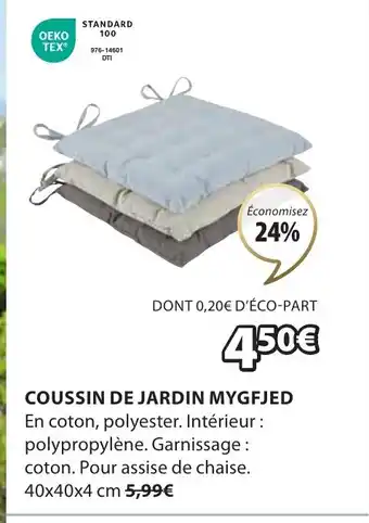 JYSK COUSSIN DE JARDIN MYGFJED offre