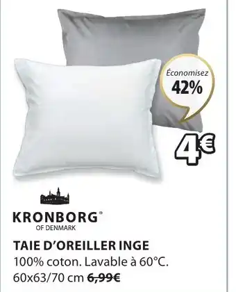 JYSK TAIE D'OREILLER INGE offre