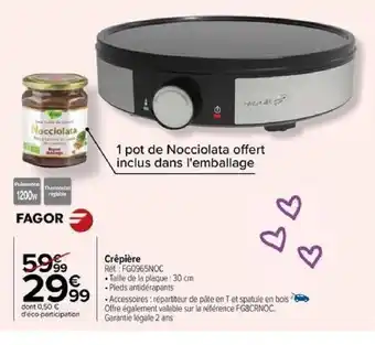 Carrefour Crêpière offre
