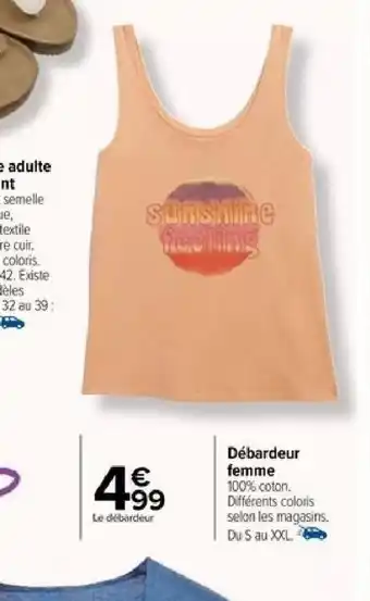 Carrefour Débardeur femme offre