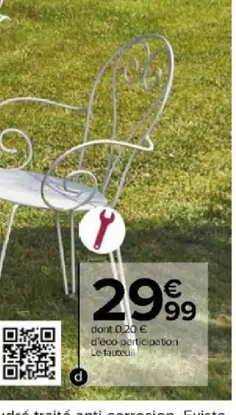 Carrefour Fauteuil capri offre