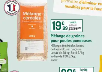 Botanic Mélange de graines pour poules pondeuses offre