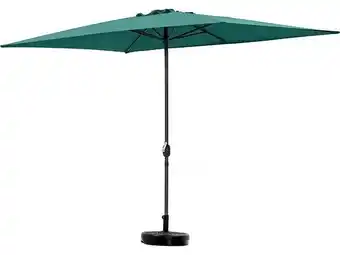 Brico Cash Parasol jardin Sol 2 - Rectangle - 2 x 3 m - Vert offre