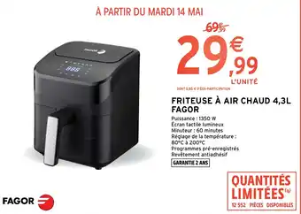 Intermarché Hyper FRITEUSE À AIR CHAUD 4,3L FAGOR offre