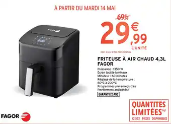 Intermarché Contact FRITEUSE À AIR CHAUD 4,3L FAGOR offre