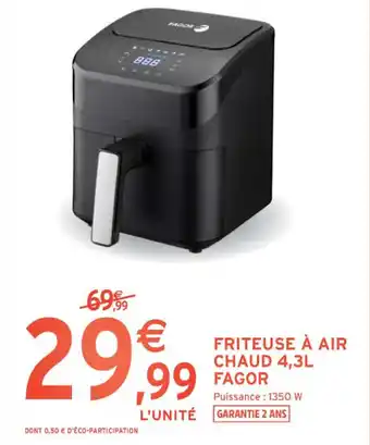 Intermarché Contact FRITEUSE À AIR CHAUD 4,3L FAGOR offre