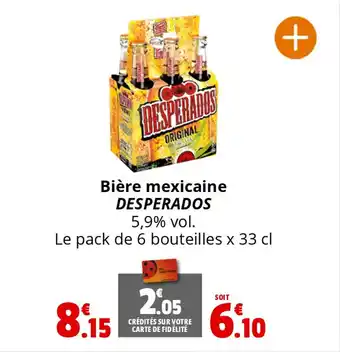 Coccinelle Express Bière mexicaine DESPERADOS offre