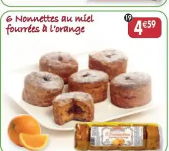 Maximo 6 Nonnettes au miel fourrées à l'orange offre