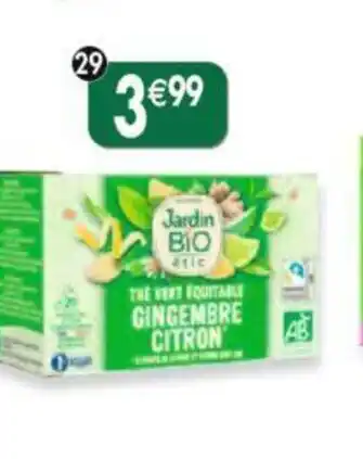 Maximo Thé vert gingembre citron offre