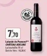 G20 Château adeline - lalande de pomerol offre