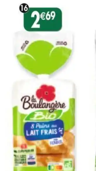 Maximo 8 pains au lait déjà fendus offre