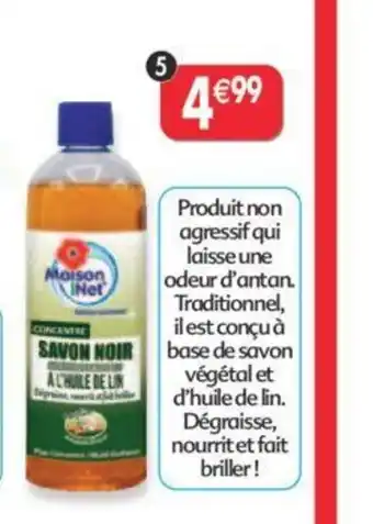 Savon noir liquide à l'huile de lin