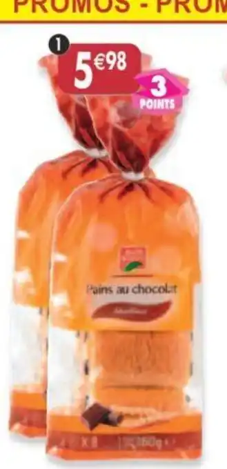 Maximo Lot de 2 x 8 pains au chocolat offre