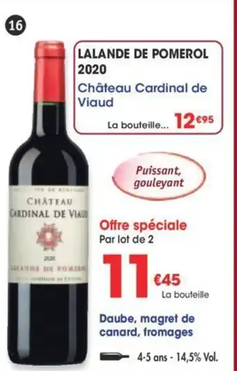 Maximo LALANDE DE POMEROL 2020 offre