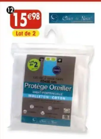 Maximo Lot de 2 protège oreillers offre