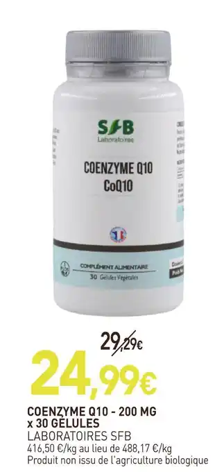 naturéO LABORATOIRES SFB COENZYME Q10 offre