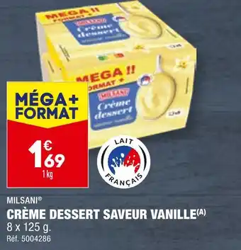 ALDI MILSANI CRÈME DESSERT SAVEUR VANILLE offre