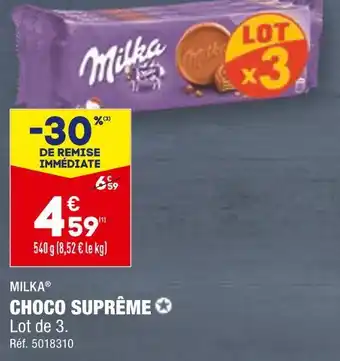 ALDI MILKA CHOCO SUPRÊME offre