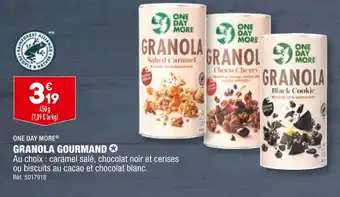 ALDI ONE DAY MORE GRANOLA GOURMAND offre