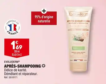 ALDI EVOLUDERM APRÈS-SHAMPOOING offre