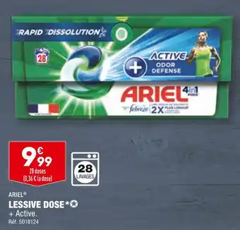 ALDI ARIEL LESSIVE DOSE offre