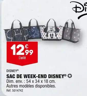 ALDI DISNEY SAC DE WEEK-END DISNEY offre