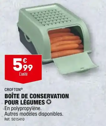 ALDI CROFTON BOÎTE DE CONSERVATION POUR LÉGUMES offre