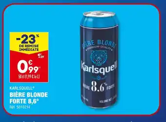 ALDI KARLSQUELL BIÈRE BLONDE FORTE 8,6° offre