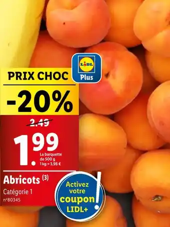 Lidl Abricots offre