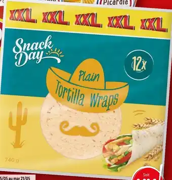 Lidl Snack Day Tortilla Wraps offre