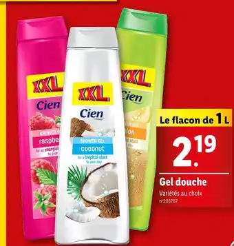 Lidl Cien Gel douche offre