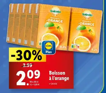 Lidl Solevita Boisson à l’orange offre