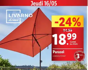 Lidl LIVARNO Parasol offre