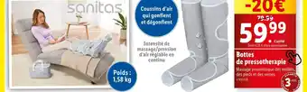 Lidl SANITAS Bottes de pressotherapie offre