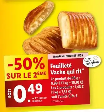 Lidl Feuilleté offre