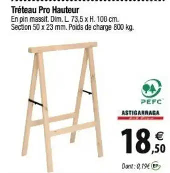Tréteau Pro Hauteur