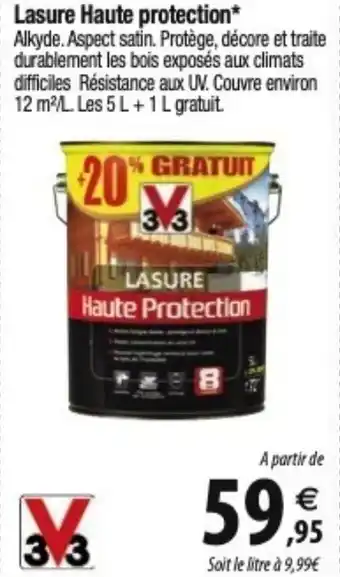 Tridôme Lasure Haute protection* offre