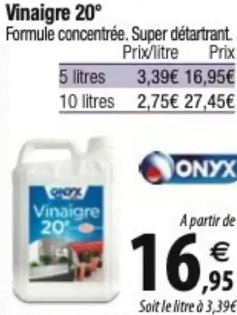 Tridôme Vinaigre 20° offre