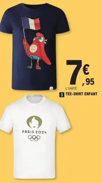 E.Leclerc Sport Tee shirt enfant offre