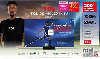 Carrefour Tcl - téléviseur mini led 4k offre