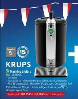 Carrefour Krups - machine a biere offre