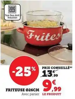 Super U Friteuse ø26cm offre