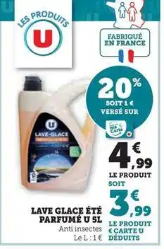 Super U U - lave glace été parfumé 5l offre