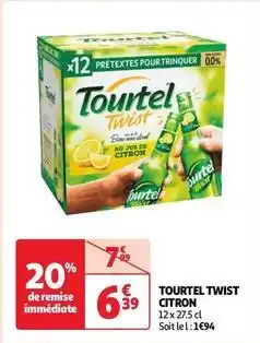 Auchan Supermarché Tourtel - twist citron offre