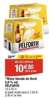 Cora x Carrefour Pelforth - bière blonde du nord 5,8% vol offre