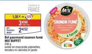 Cora Cora - bol gourmand saumon fumé mix buffet offre