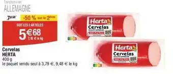 Cora x Carrefour Herta - cervelas offre