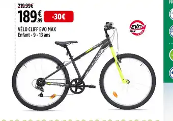 Intersport NAKAMURA VÉLO CLIFF EVO MAX offre